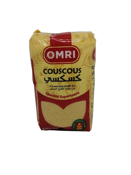 Tunesische  Hartweizengrieß Couscous-Mittelgroß-Omri-1 KG