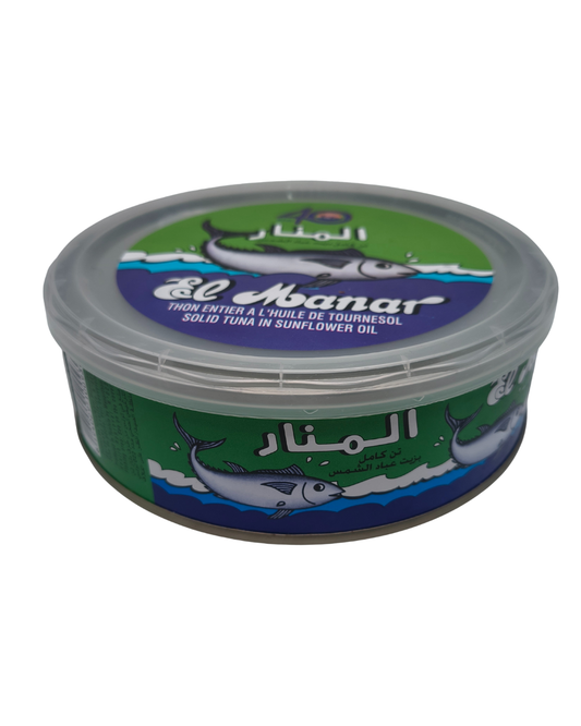 قطع تونة تونسية بزيت دوار الشمس - المنار - 1.8 كجم