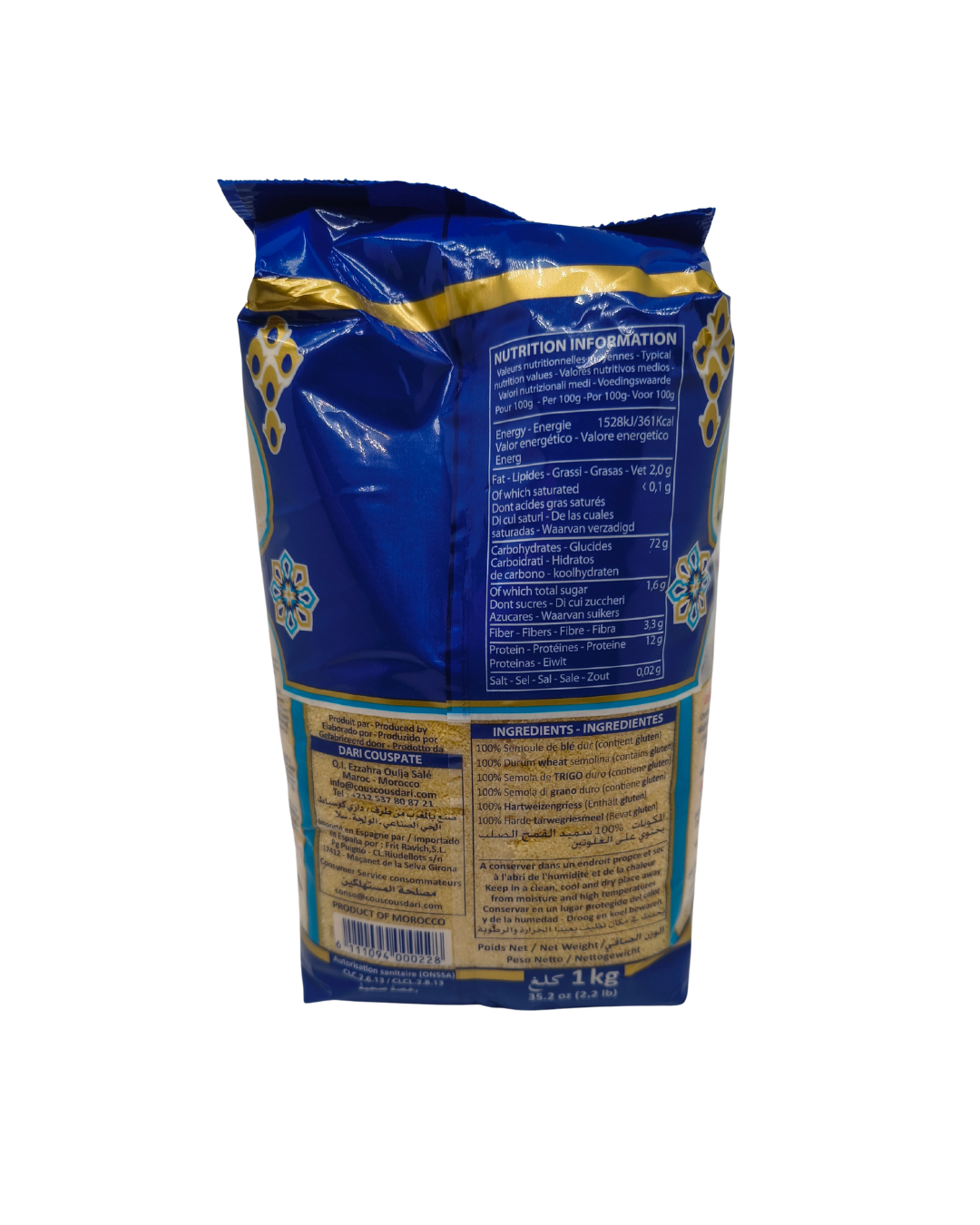 marokkanische Couscous-DARI- Fin - 1 KG