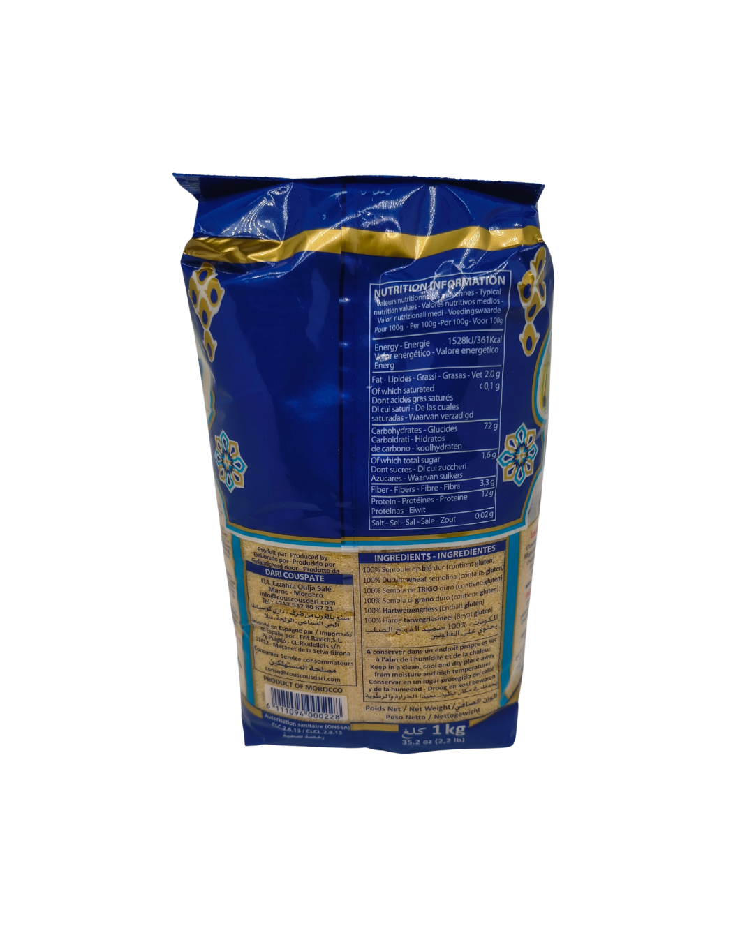 marokkanische Couscous-DARI- Fin - 1 KG