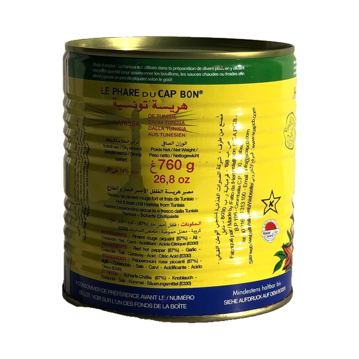 Tunesische Harissa- Le Phare du Cap Bon-760g