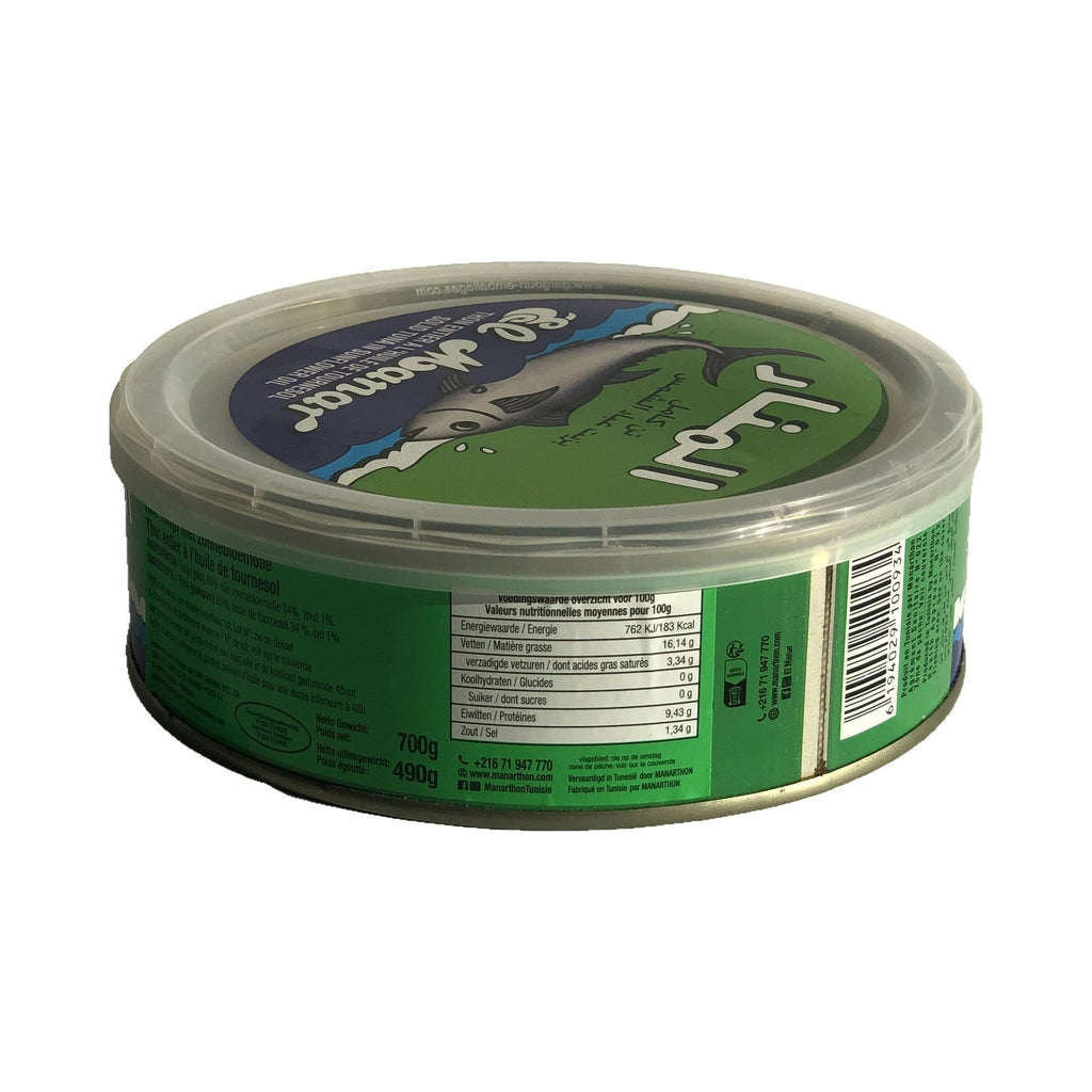 Thunfisch ganz in Sonnenblumenöl, El Manar, 700 g
