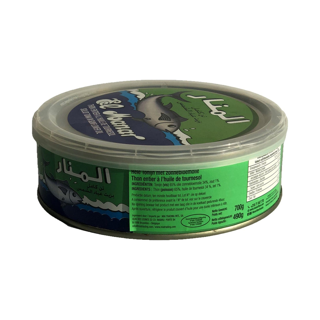 Thunfisch ganz in Sonnenblumenöl, El Manar, 700 g