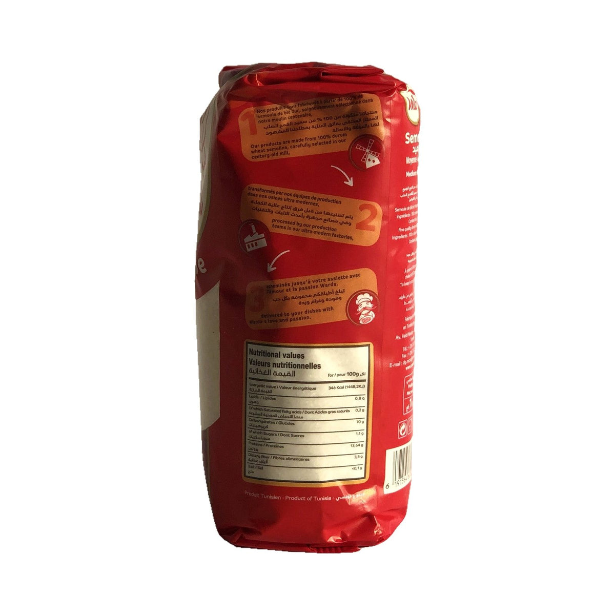 Tunesischer Grieß-Medium-Warda-1 KG