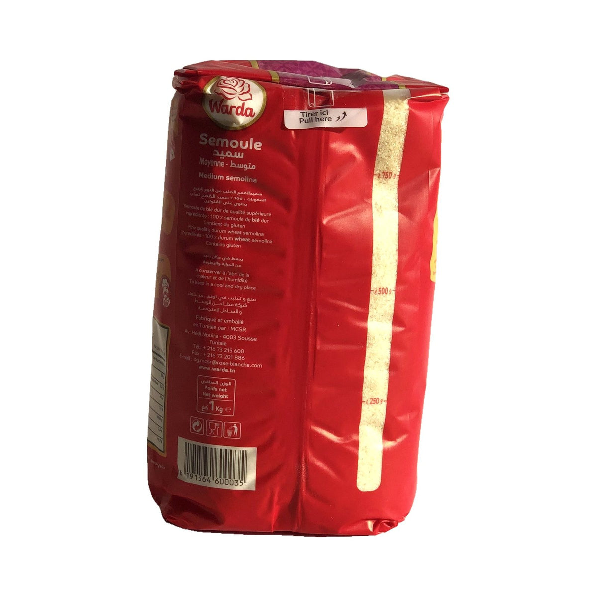 Tunesischer Grieß-Medium-Warda-1 KG
