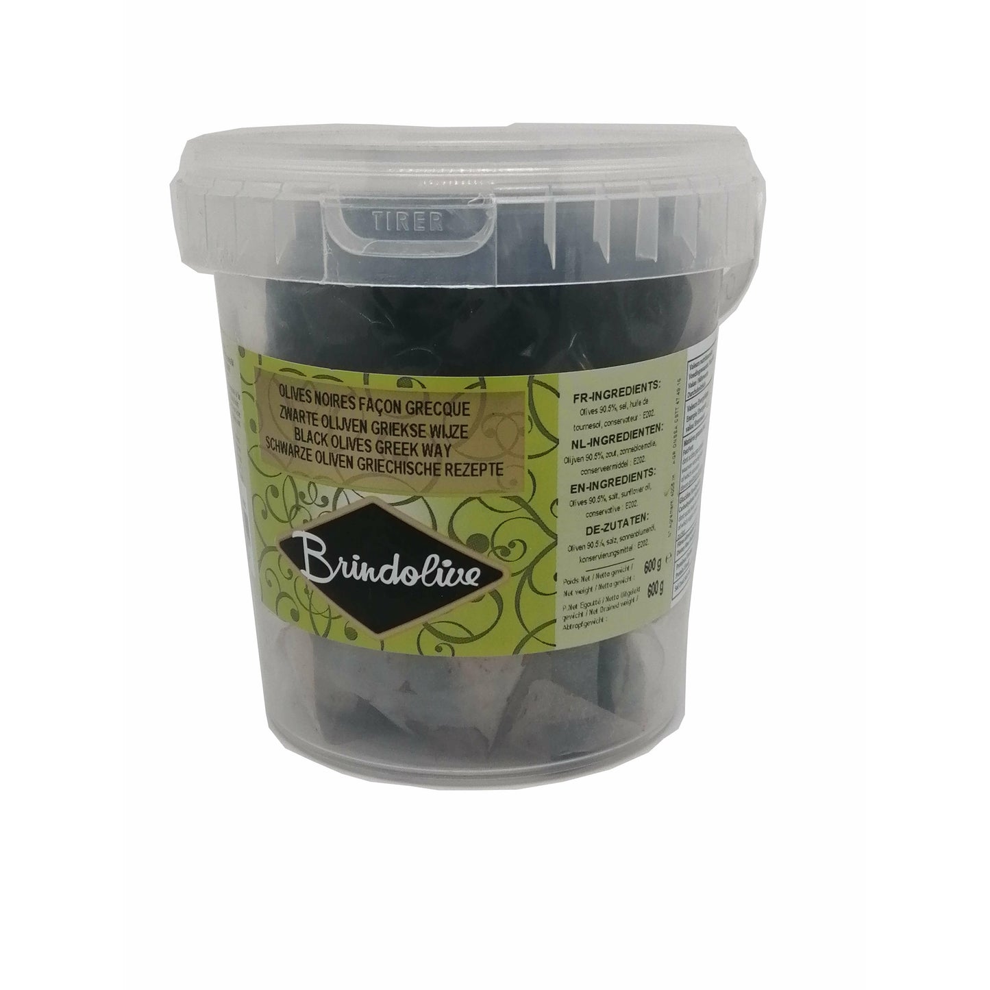 marokkische schwarze Oliven- Brindolive-600g