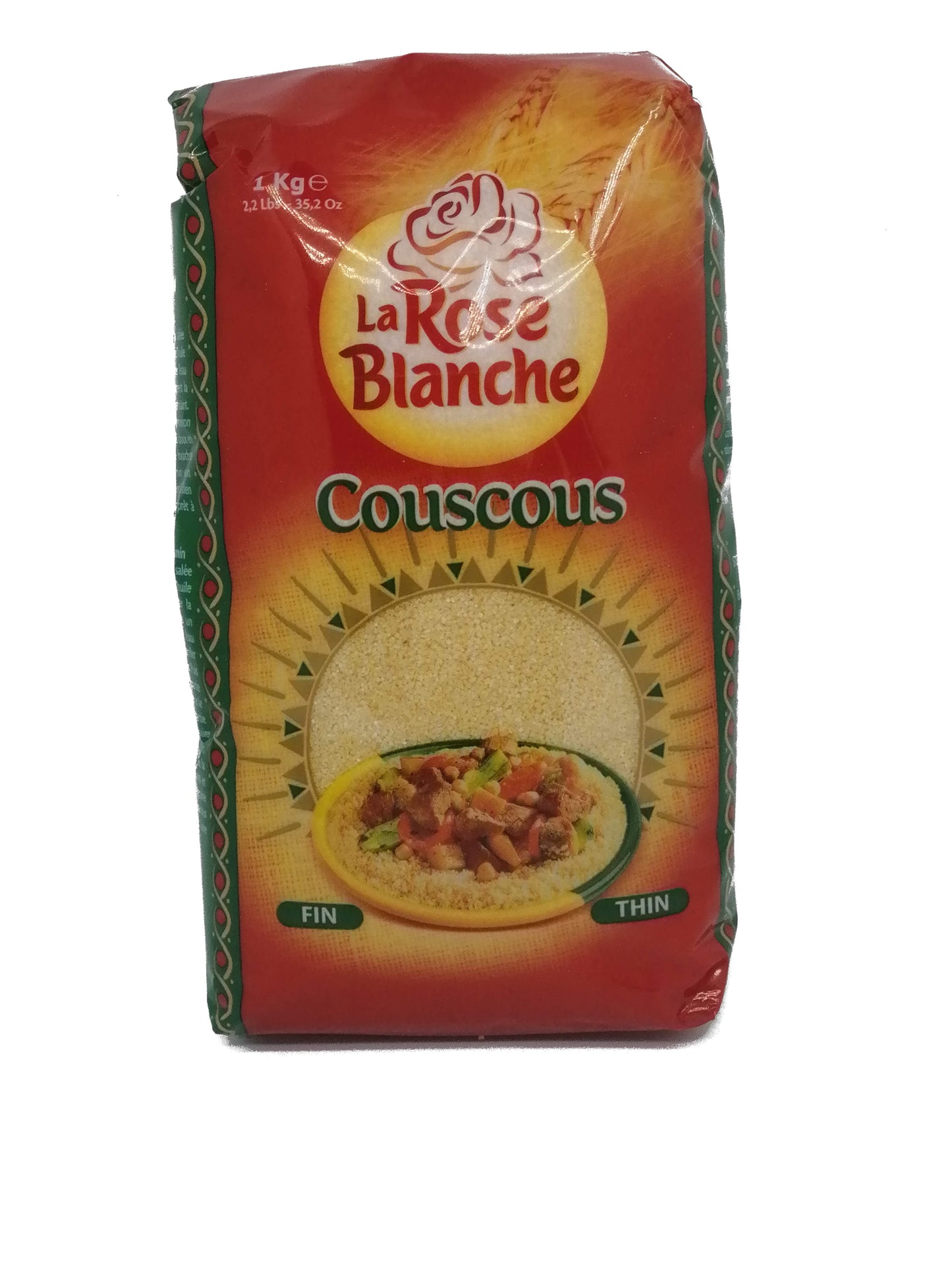 Tunesisches 100% Couscous-La Rose Blanche-1 KG