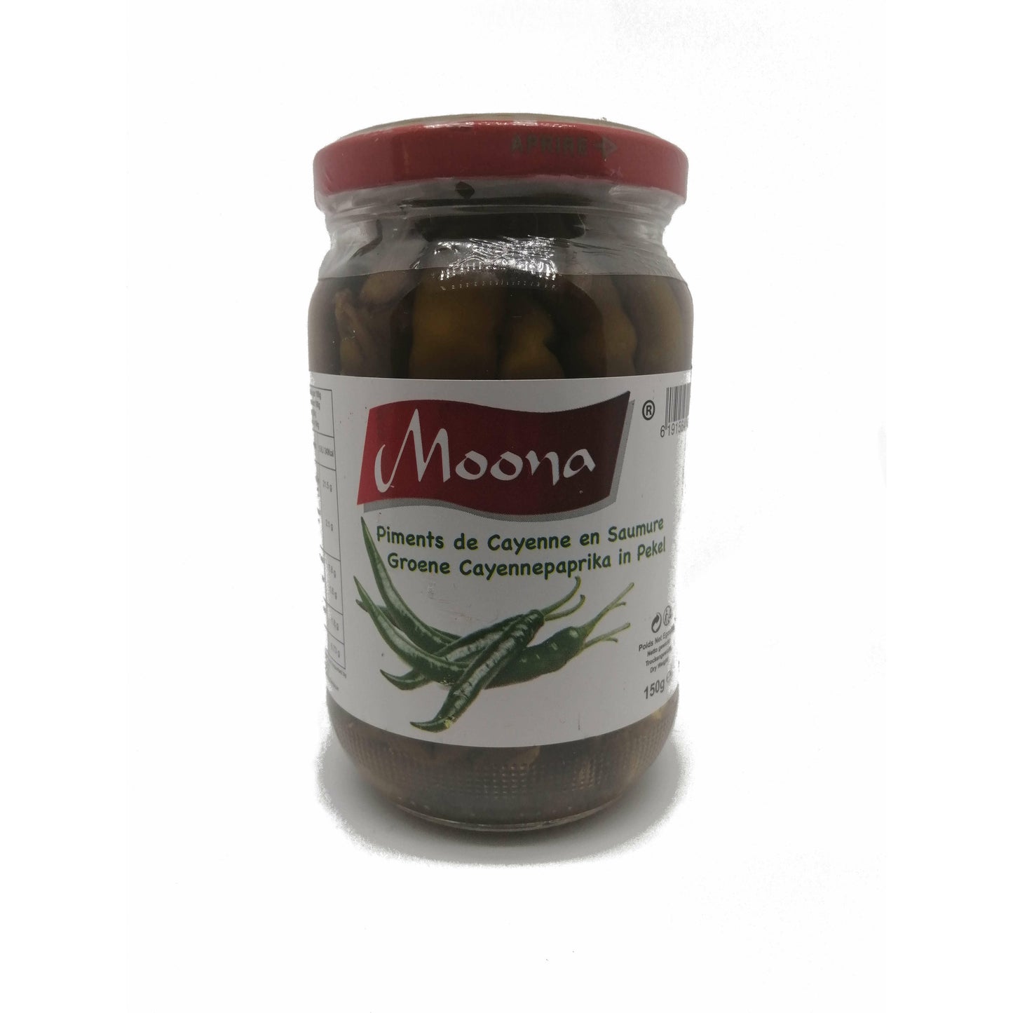 Tunesischer grüner Cayenne Pfeffer-Moona-150g