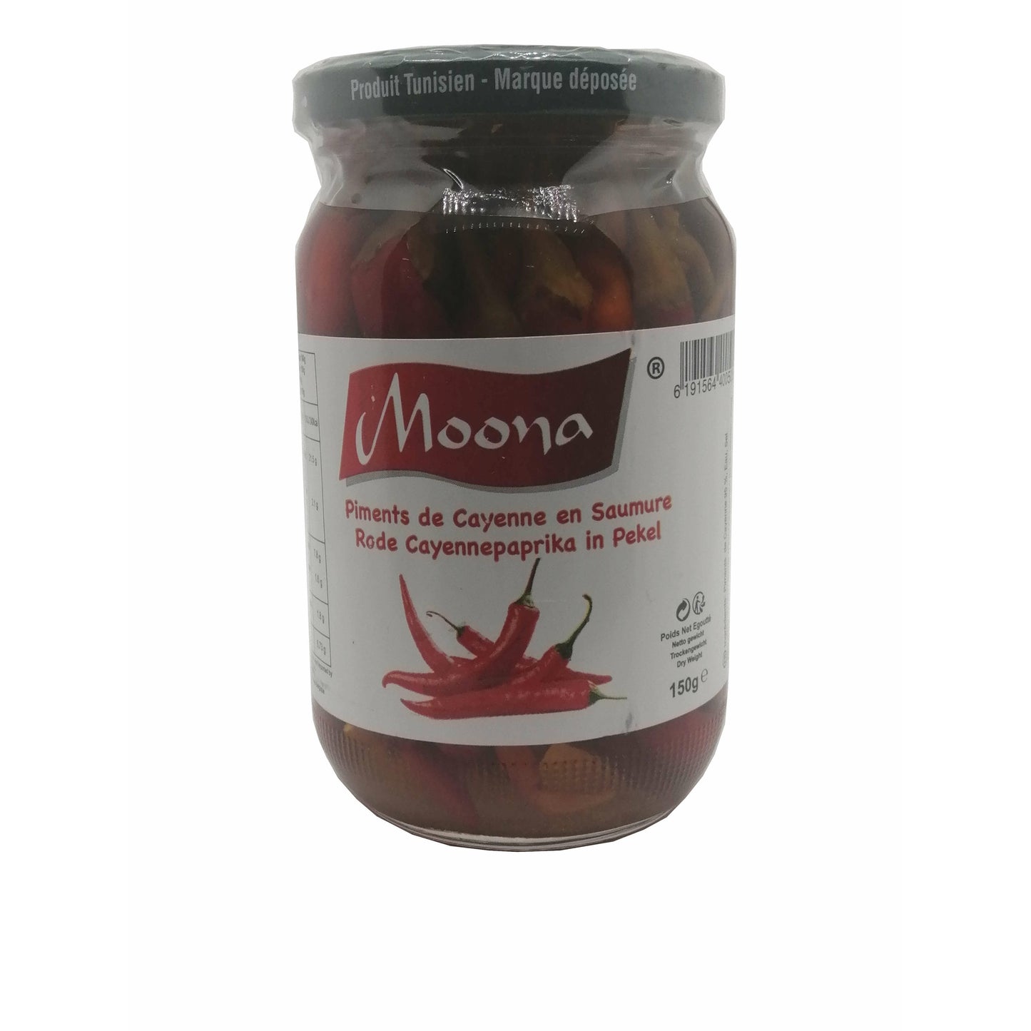 Roter tunesische Cayenne Pfeffer-Moona-150g